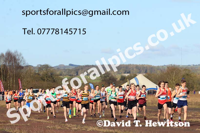 Boys and Girls Under-15s 2023 Elswick Harriers Road Relays, Albamarle Barrack Airfield, Ouston, Northumberland. Photo: David T. Hewitson/Sports for All Pics